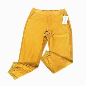 NEW‎ Athleta Size 16 Brooklyn Textured Jogger Tuscan Gold Athleisure 28"